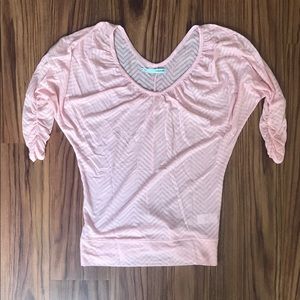 Maurices Chevron 3/4 Sleeve Top
